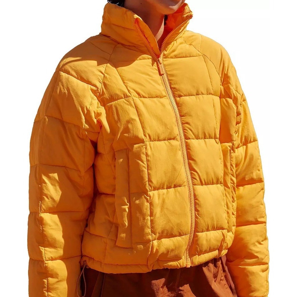 Halfdays Nellie Packable Puffer Women's Orange Jacket Size XS NWT ($195 Retail)
